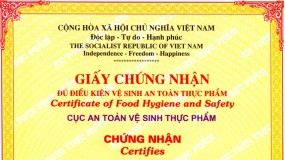 Điều kiện cấp Giấy chứng nhận đủ điều kiện an toàn thực phẩm