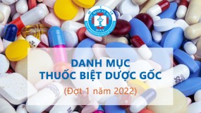 Công bố danh mục thuốc biệt dược gốc - Đợt 1 năm 2022