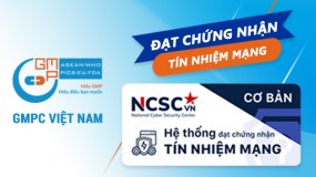 Công ty cổ phần GMPC Việt Nam đạt chứng nhận Website tín nhiệm mạng của NCSC