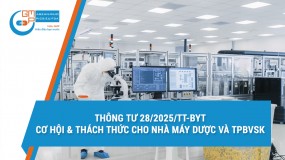 Thông tư 28/2025/TT-BYT: Cơ hội & thách thức cho nhà máy dược và TPBVSK