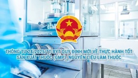 Thông tư 28/2025/TT-BYT quy định về Thực hành tốt sản xuất thuốc (GMP), nguyên liệu làm thuốc