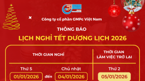 Thông báo thời gian nghỉ Tết Dương Lịch 2026