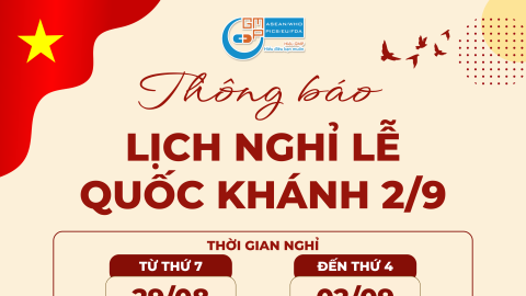Thông báo Lịch nghỉ lễ Quốc Khánh