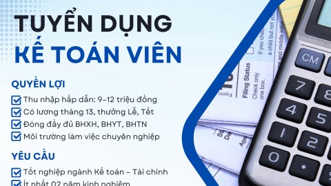 Tuyển dụng Kế toán viên (Hà Nội) - Tháng 04/2026