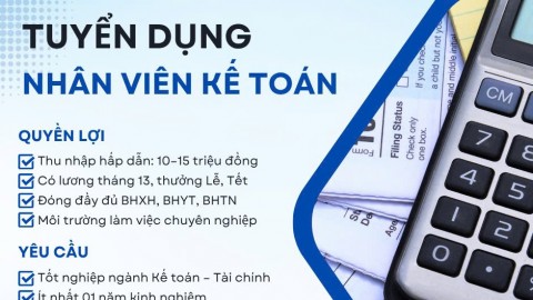 Tuyển dụng Kế toán viên (Hà Nội) - Tháng 05/2026