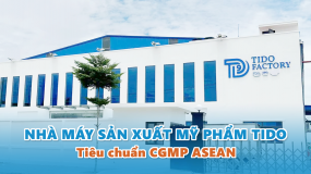 Nhà máy sản xuất mỹ phẩm TIDO tiêu chuẩn CGMP ASEAN